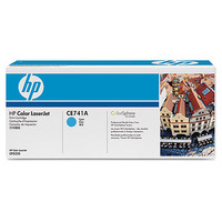 Original CE741A HP Cyan Toner Cartridge